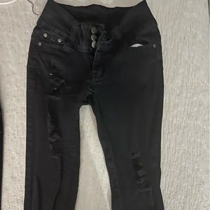 high waisted skinny jeans